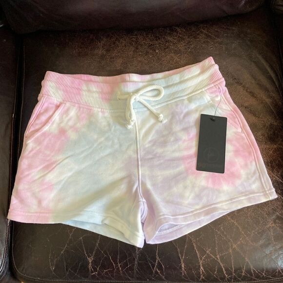 90° Degree by Reflex Unicorn Bomb Tie Dye Shorts - Picture 1 of 4